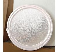 HEFJIAYCIQ Fenêtre Pivotante Avec Poignée Métallique, Ventilation Pour Grenier, Cuisine, Garage En Remplacement, Cadre En Alliage D'aluminium Fenêtre Ronde À Rotation À 360,White 2,35cm/13.7in