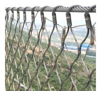 HEFJIAYCIQ Filet De Câbles En Acier Inoxydable, Trou De Maille 20cm - Système De Construction De Garde-Corps, Pour Terrasse/Barrière Pour Animaux/Barres DIY,Silver 1.2mm,0.8x6m