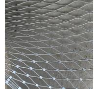 HEFJIAYCIQ Filet En Acier Inoxydable 304, Filet Flexible De 8 cm De Diamètre, Pour Jardin, Ferme, Terrain De Football, Système De Clôture Pour Animaux,Silver 1.5mm,1x12m