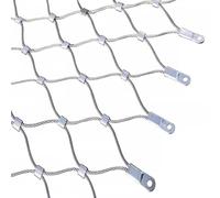 HEFJIAYCIQ Filet en Acier Inoxydable 304, Rouleau De Clôture Flexible avec Un Diamètre De Fil De 1,2 mm, pour Balustrade, Ferme De Jardin, Filet pour Plantes Grimpantes,Mesh Hole 20cm,0.6x1m