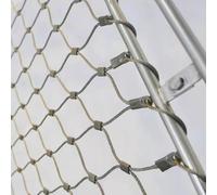 HEFJIAYCIQ Filet en Acier Inoxydable 304, Rouleaux De Filet pour Système De Clôture en Fil Métallique, pour Patio Balcon Cerf Cage De Volaille Barrière Animale Bordure,Silver 1.2mm,0.6x4m