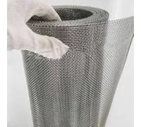 HEFJIAYCIQ Grillage Métallique Maille Fine, Tissu De Treillis Métallique D'acier Inoxydable, Anti Rongeur Grille De Filtration, Anti-Insecte Rideau Moustiquaire,Argent,55x300cm(21x118inch)