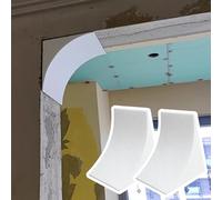 HEFJIAYCIQ Kit D'arc De Porte En Mousse 2 Pièces, Kit De Moulures De Porte Préfabriquées Légères, Moulure Pour Ouverture Circulaire Pour Intérieur/Couloir/Café/Hôtel,Blanc,19x24x24cm