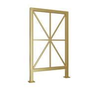 HEFJIAYCIQ Kit De Rampe D'escalier Pour Intérieur Et Extérieur, Rampe D'escalier En Fer Métallique, Pour Maison, Hôtel, Villa, Grenier, Terrasse,Gold 1,40x100cm