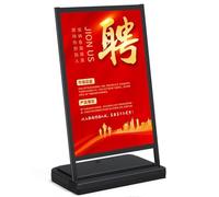 HEFJIAYCIQ Panneau De Trottoir, Support D'affiche Avec Cadre En Aluminium Pour Intérieur Et Extérieur, Support De Panneau Publicitaire De Rue Pour Restaurant,Noir,80x120cm/31x47inch