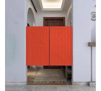 HEFJIAYCIQ Porte Battante De Café Avec Charnières, Décoration Intérieure Portes De Saloon En Bois, Pour Cuisine, Boutique, Entrée, Cloison, Pub,Rouge,70x100cm