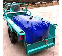 HEFJIAYCIQ Réservoir d'eau Pliable, Sac À Eau Souple Portable De Grande Capacité, Conteneur De Stockage pour Camping-Car, Camping, Jardin Et Arrosage des Champs,Bleu,500L/1.5x0.9x0.4m