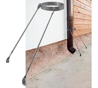 HEFJIAYCIQ Support De Fixation Pour Tuyau De Cheminée Avec Vis, Kit De Support De Toit En Acier Inoxydable Pour Poêle À Bois, Convient Aux Tubes De 3 À 12 Pouces Et Aux Tiges Murales,Argent,200mm