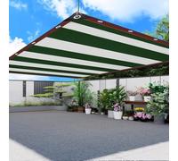 HEFJIAYCIQ Toile D'ombrage Vert Foncé, Bâche en Maille Durable avec Œillets, Filet D'ombrage pour Plantes Serre Extérieure Pergola,Dark Green,5x7m