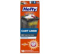 Hefty Lot de 10 sacs poubelles pour chariot, 100 sacs