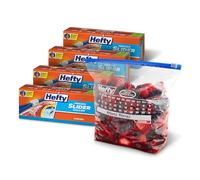 Hefty Slider Lot de 4 sacs calendrier de congélation - Taille gallon - 100 sacs au total