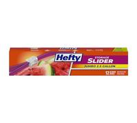 Hefty Slider Storage Bags, Jumbo, 12 Count (Packaging May Vary) by Hefty