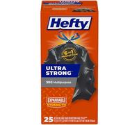 Hefty Ultra Strong Multipurpose Large Black Trash Bags - 30 Gallon, 25 Count