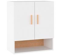 HEFZGDB Armoire murale blanche - 60 x 31 x 70 cm - En bois - Armoire vitrine de cuisine, armoire de couloir, pour cuisine, bureau, débarras, salon