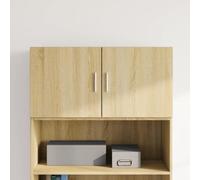 HEFZGDB Armoire murale peu encombrante en chêne Sonoma avec surface lisse et résistance à l'humidité, offre un espace de rangement pratique et peut être monté