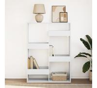 HEFZGDB Bibliothèque blanche - 100 x 33 x 135 cm - En bois - Petite étagère pour CD - Pour salon, bibliothèque, chambre à coucher, bureau