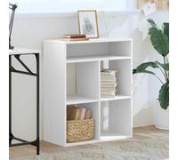 HEFZGDB Bibliothèque blanche - 66 x 31 x 80 cm - En bois - Chariot à livres, petite vitrine pour bureau, bureau, chambre à coucher, bibliothèque