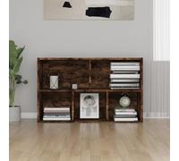 HEFZGDB Bibliothèque/buffet en chêne fumé - 50 x 25 x 80 cm - Armoire polyvalente - Petite armoire de cuisine pour bureau, salon, bureau, bibliothèque