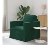 HEFZGDB Canapé modulaire en velours pour salon moderne avec design minimaliste, canapé ergonomique avec cadre en métal et accoudoirs en bois, divisé en deux parties pour une décoration intérieure