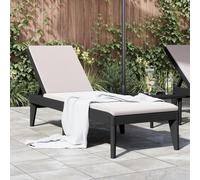 HEFZGDB Chaise longue anthracite - 186 x 60 x 29 cm - En polypropylène - Convient pour piscine, terrasse, jardin