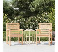 HEFZGDB Chaises de jardin en pin massif pour terrasse et jardin - Chaises en bois stables avec aspect rustique pour manger, lire et se détendre - Meubles d'extérieur résistants aux intempéries