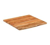 HEFZGDB Étagère murale carrée en bois d'acacia massif - 40 x 40 x 3,8 cm - Bords d'arbre - Plan de travail de cuisine - Table à manger pour salle d'étude, salle de conférence, cuisine, bureau