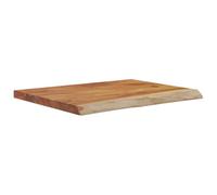 HEFZGDB Étagère murale rectangulaire en bois d'acacia massif - 40 x 30 x 2,5 cm - Bords d'arbre - Plan de travail de cuisine - Table à manger pour salle d'étude, salle de conférence, cuisine, bureau