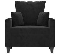 HEFZGDB Fauteuil noir 60 cm en velours grand canapé petit canapé adolescent canapé salon pour chambre à coucher bureau salon salon