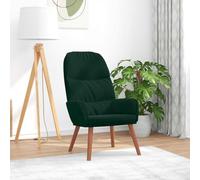 HEFZGDB Fauteuil relax en velours pour un grand confort : fauteuil confortable avec accoudoirs rembourrés comme meuble moderne en velours pour se détendre - Fauteuil relax en velours vert foncé pour