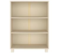 HEFZGDB Hamar Bibliothèque en pin massif marron miel 85 x 35 x 112 cm Petite étagère multifonction pour chambre à coucher, bureau, salle d'étude, salon