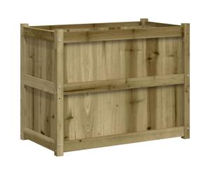 HEFZGDB Jardinière - 90 x 50 x 70 cm - En bois de pin imprégné - Grand pot de fleurs d'intérieur - Pour balcon, jardin, terrasse, parc