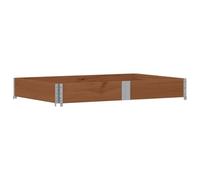 HEFZGDB Jardinière - Marron - 150 x 100 cm - En bois massif de pin - Pot de fleurs d'intérieur - Pour terrasse, cour, jardin, parc