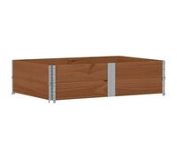 HEFZGDB Jardinière - Marron - 150 x 100 cm - En bois massif de pin - Pot de fleurs d'intérieur - Pour terrasse, cour, jardin, parc