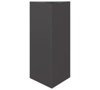 HEFZGDB Jardinière triangulaire noire - 40 x 34,5 x 70 cm - En acier - Grand pot de fleurs - Grand pot de fleurs - Pour l'intérieur - Pour terrasse, jardin, cour, balcon
