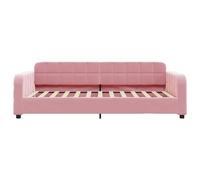 HEFZGDB Lit de jour rose 90 x 200 cm en velours lit double lit d'appoint lit familial pour chambre à coucher, auberge, salon, chambre d'amis