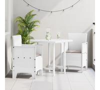 HEFZGDB Lot de 2 chaises de jardin blanches en rotin synthétique avec coussins, pour balcon et terrasse, meubles d'extérieur résistants aux intempéries, salon confortable pour adultes, design moderne