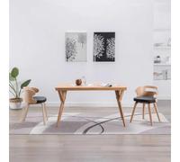HEFZGDB Lot de 2 chaises de salle à manger en bois de buyer noir et cuir synthétique avec rembourrage et cadre en bois - Chaises confortables pour salle à manger et cuisine
