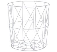 HEFZGDB Lot de 3 tables basses blanches - Petite table d'appoint - Table d'appoint - Petite table de salon - Pour canapé, café, balcon, cour, jardin