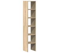 HEFZGDB Mutfak Dolabı Lot de 2 étagères empilables en chêne Sonoma 30 x 30 x 80 cm Armoire vitrine cuisine pharmacie cuisine armoire de bureau pour chambre à coucher, débarras, bureau, cuisine