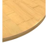HEFZGDB Plateau de table Ø 50 x 1,5 cm en bambou - Plan de travail de cuisine, table à manger, table de bureau pour salle d'étude, bureau, cuisine, salle de conférence