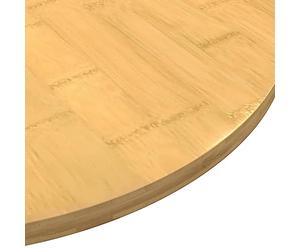 HEFZGDB Plateau de table Ø 60 x 1,5 cm en bambou - Plan de travail de cuisine, table à manger, table de bureau pour salle d'étude, bureau, cuisine, salle de conférence