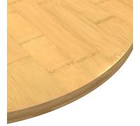HEFZGDB Plateau de table Ø 80 x 1,5 cm en bambou - Plan de travail de cuisine, table à manger, table de bureau pour salle d'étude, bureau, cuisine, salle de conférence