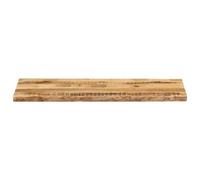 HEFZGDB Plateau de table avec bord d'arbre - 110 x 40 x 2,5 cm - En bois de manguier massif brut - Plan de travail - Table à manger pour bureau, salle de conférence, salle d'étude, cuisine