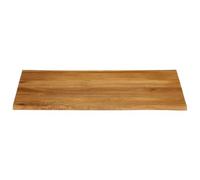 HEFZGDB Plateau de table avec bord d'arbre - 110 x 80 x 3,8 cm - En bois massif de manguier - Plan de travail - Table à manger pour bureau, salle de conférence, salle d'étude, cuisine