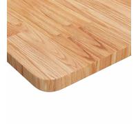 HEFZGDB Plateau de table carré marron clair 60 x 60 x 2,5 cm en chêne traité Table de cuisine, plan de travail de cuisine, table à manger pour cuisine, salle d'étude, bureau, salle de conférence