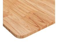 HEFZGDB Plateau de table carré marron clair 70 x 70 x 1,5 cm en chêne traité Table de cuisine, plan de travail de cuisine, table à manger pour cuisine, salle d'étude, bureau, salle de conférence