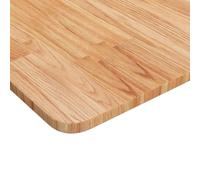 HEFZGDB Plateau de table carré marron clair 80 x 80 x 1,5 cm en chêne traité Table de cuisine, plan de travail de cuisine, table à manger pour cuisine, salle d'étude, bureau, salle de conférence