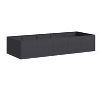 HEFZGDB Pot de fleurs en acier - Vert olive - 200 x 80 x 40 cm - Grand pot de fleurs - Pour l'intérieur - Pour parc, terrasse, jardin, balcon