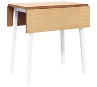 HEFZGDB Table à manger blanche en bois massif en hévéa - Petite table console étroite - Petite table de cuisine pour jardin, salle à manger, balcon, cuisine