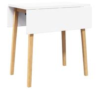 HEFZGDB Table à manger en bois massif naturel en hévéa - Petite table console étroite - Petite table de cuisine pour jardin, salle à manger, balcon, cuisine